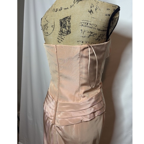 Carmen Marc Valvo Party Dress Evening Gown Mermaid Pink Women’s 8 - Picture 9 of 13